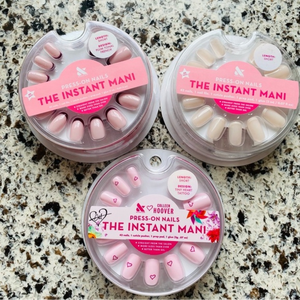 OLIVE & JUNE Press On Nails Lot Of 3 NEW